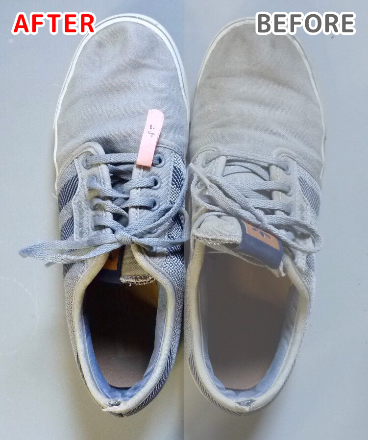 スニーカー洗いビフォー・アフター